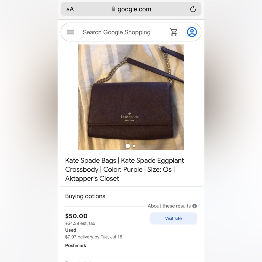 NWOT Kate Spade Crossbody Purse